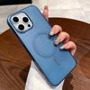 Матовый магнитный чехол для беспроводной зарядки для iPhone 16 15 14 13 12 11 Pro Max Plus для Magsafe противоударный твердый ПК прозрачная крышка