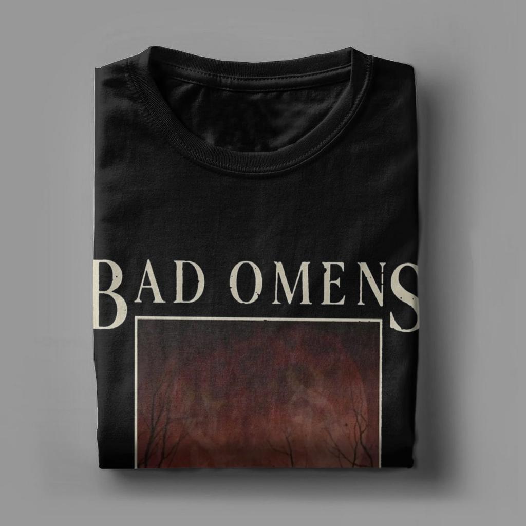 Мужские футболки Bad Omens Винтажная футболка с коротким рукавом и круглым вырезом 100% хлопок Топы на день рождения