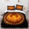 Phoenix Nirvana Duvet Cover Set Soft Fire Patterned Bedding Sets for Children Adults Teens Polyester Comforter Cover King Size