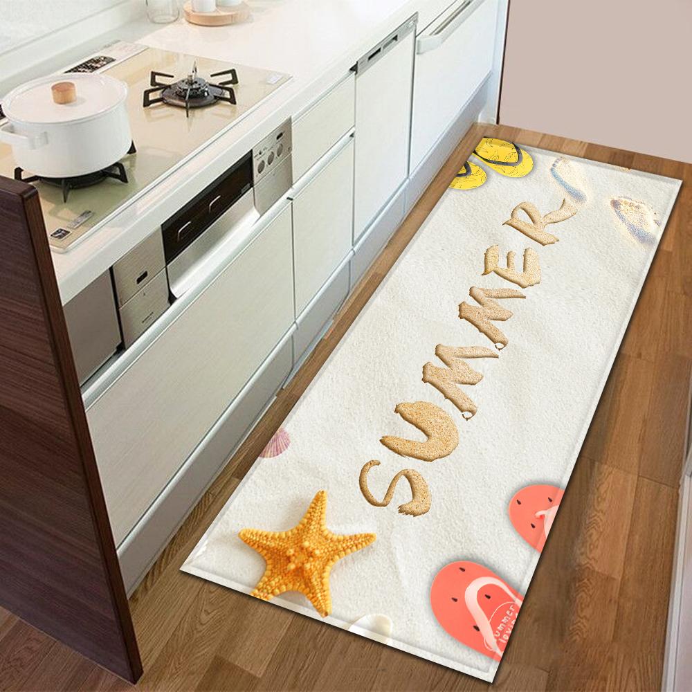 Entrance Door Mat Kitchen Bedroom Carpet Non-slip Floor Corridor Balcony Carpet Modern Printed Pattern Floor Mat