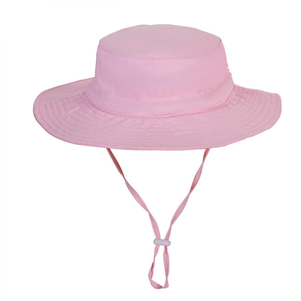 Breathable Adjustable Bucket Hat for Toddlers - Quick-Dry, Windproof, Sun Protection