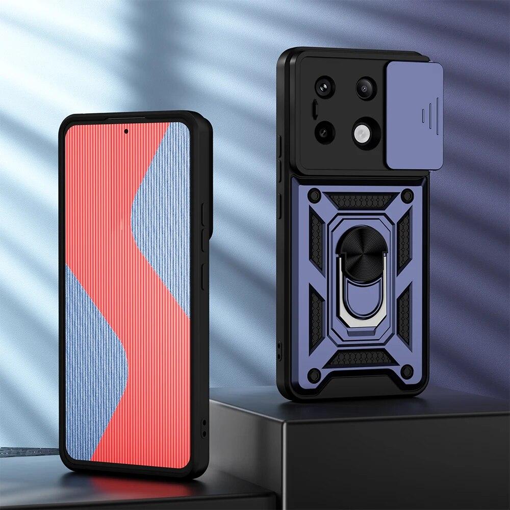 KEYSION Противоударный чехол для Xiaomi POCO X6 Pro M6 Pro, защитное кольцо для камеры, чехол для телефона Redmi Note 13 4G 13 Pro + 5G