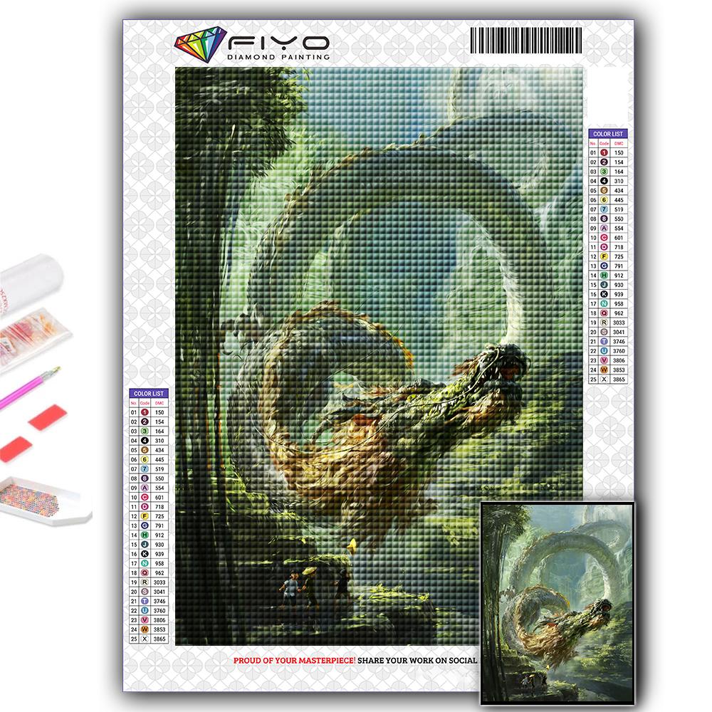 5D DIY китайский дракон вышивка крестом стразы Алмазный рисунок вышивка мозаика домашний декор