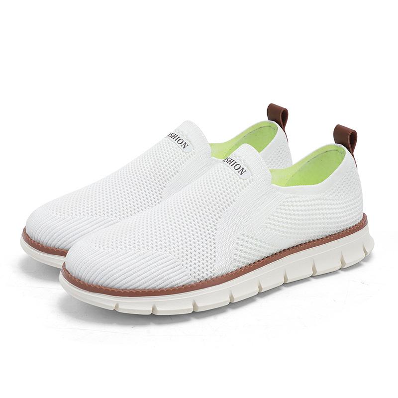 Big Size 39-48 Breathable Mesh Shoes Men Slip-On Flat Casual Sneakers Man Comfortable Lightweight Men's Loafers Zapatos Hombre