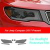 PPF Car Headlight Protective Film Front Light Tint Smoked Black TPU Sticker for Jeep Grand Cherokee Wrangler Compass Accessories