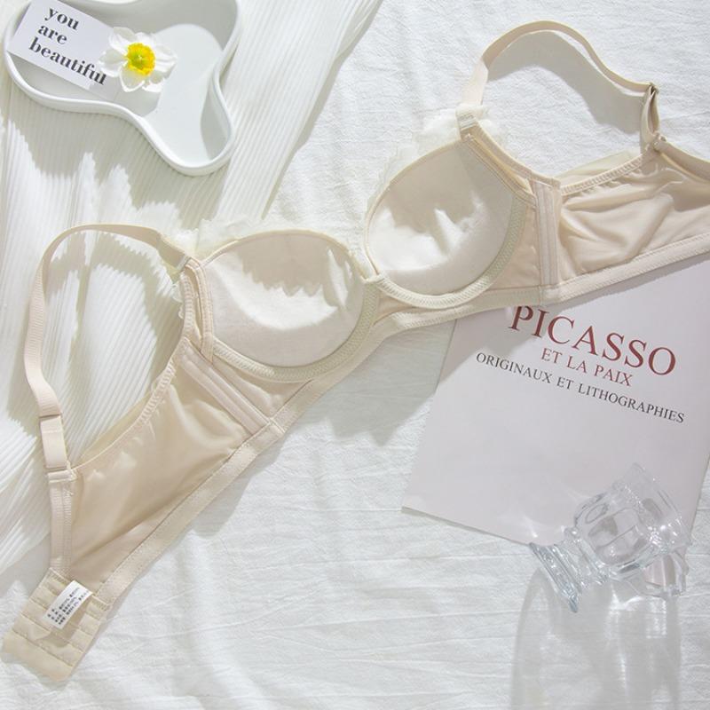 Удобное собирающееся нижнее белье с шелковой подкладкой, не оставляющее следов, тонкая секция без бюстгальтера со стальным кольцом