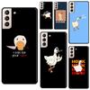 Cartoon Funny Goose Phone Case For Samsung Galaxy S20 FE S21 S22 Note 20 Ultra Note 10 S8 S9 S10 Plus Cover
