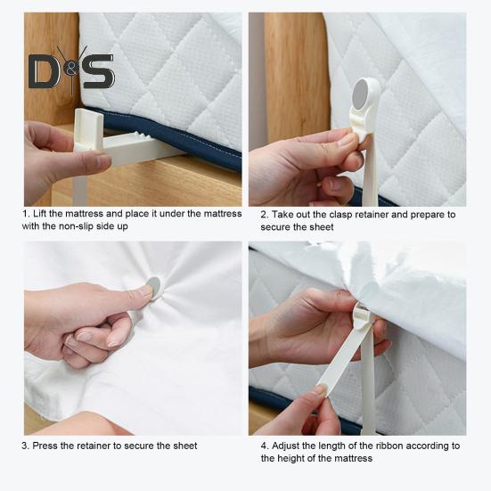 4 шт., прочный фиксатор для простыней, угловой фиксатор для простыней, который надежно удерживает простыни, распутывающий держатель для простыней, органайзер, держатель для матраса, зажим для ремня