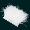 Feather100cm Ethically Sourced Ostrich Feather Trim | Non-Shedding Craft Fringe for DIY Masks, Jacket Sleeves & Boho Pillows