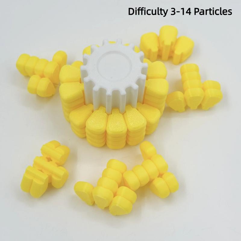 3D Printed PLA Corn Fidget Puzzle Toy Non-Toxic Sensory Stress Relief Toy for Kids Adults Anxiety Relief Home Office