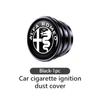 ZNBUA1 Alloy Socket Dust Cover Lighter Plug Car Cigarette Lighter Cap For Alfa Romeo 159 Giulietta 156 147 Giulia Mito GT Stelvio