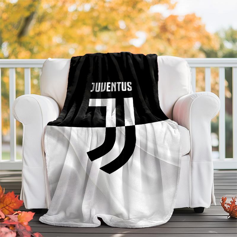 1pc Juventus Theme Blanket - Digital Print, Polyester, Cozy for All Seasons, Perfect for Outdoor, and Travel