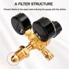 A20F-Argon CO2 Regulator Gauge Welding Gas Regulator With 6.6Ft Hose,CGA580 Inlet Connection,0-4500PSI/0-10BAR Input Pressure
