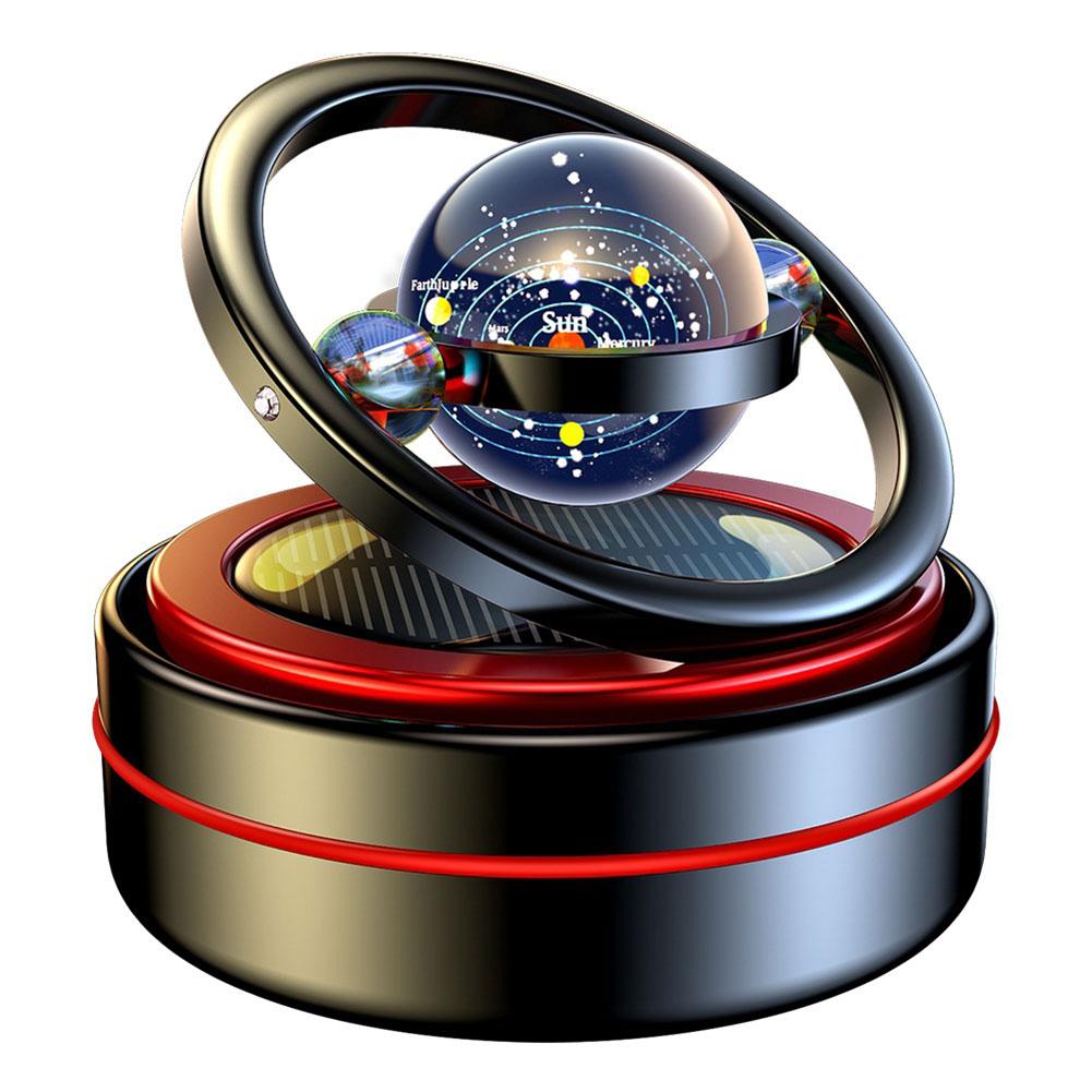 Освежитель воздуха для автомобиля на солнечных батареях, вращающийся диффузор для ароматерапии, диффузор эфирных масел для украшения автомобиля