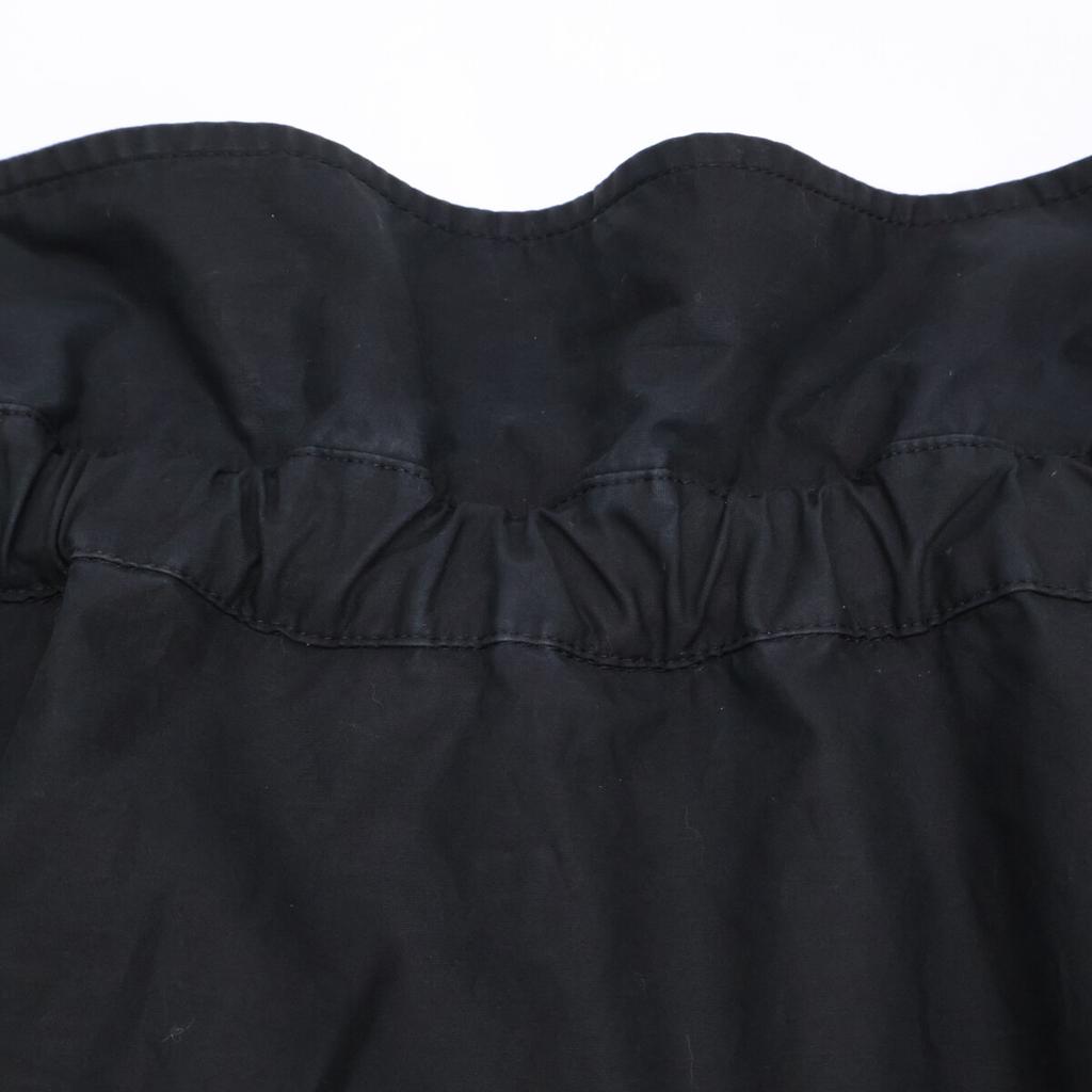 MM6 S32DL0261 20AW Черная блузка с оборками топы S черныйПодержанный