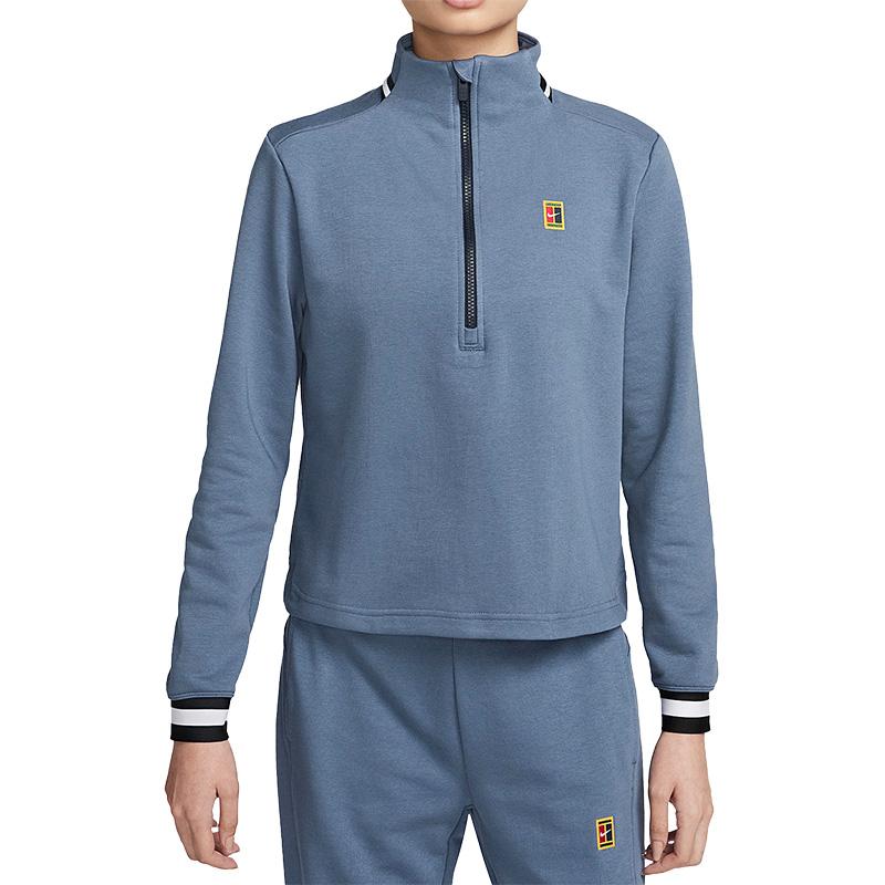 Nike Sweatshirts Women's Blue Stand Collar Moderate Regular FB4152-491