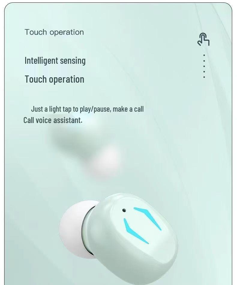 High-Fidelity In-Ear Wireless Bluetooth Earphones with Type-C Charging, Mirror Finish, and Extended Battery Life for Running