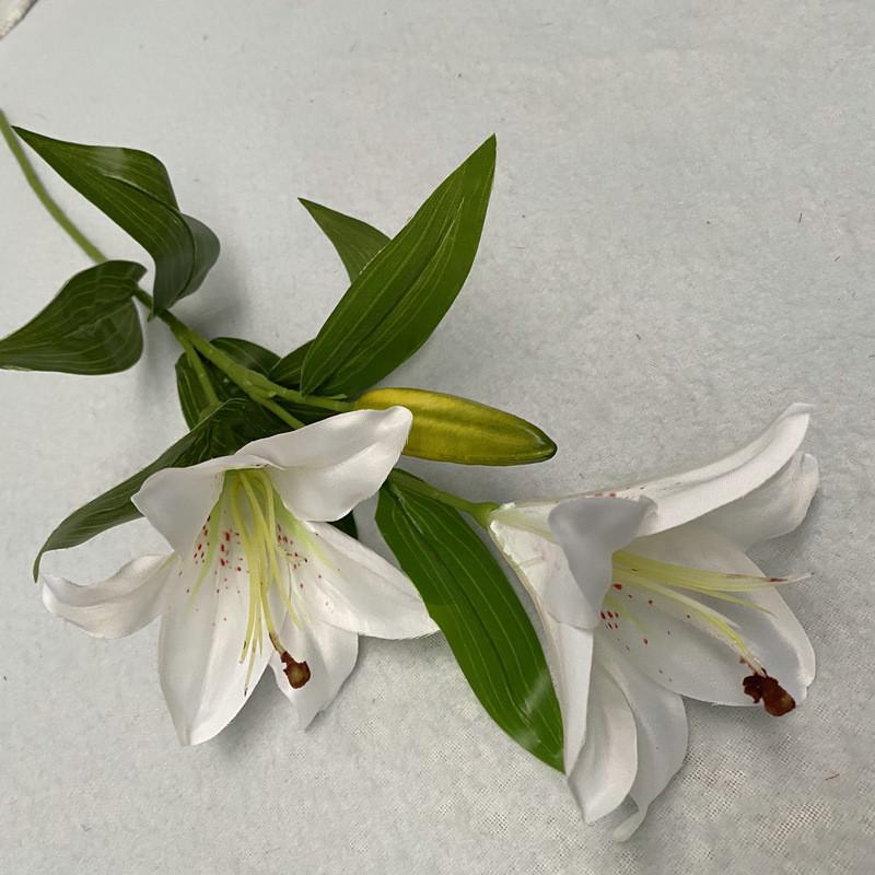 Реалистичные 3D Тканевые Лилии Искусственные Цветы Для Домашнего Декора Свадебное Центральное Украшение Цветочная Композиция