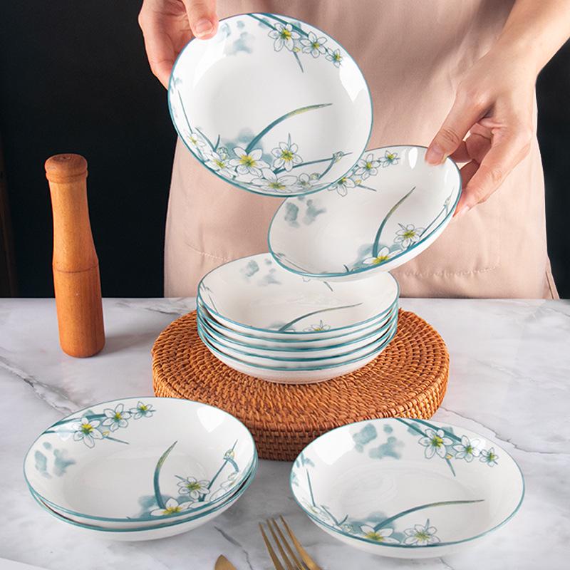 Керамические десертные тарелки «Нарцисс» 6,25 дюйма, упаковка из 10 шт.