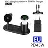 Qi2.2 25W MPP Fast Magnetic Charging Stand 4 in 1 with 45W PD Adapter Touch Control LED Desk Lamp for Apple iPhone 17 16 Pro Max