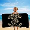 Son Of Anarchy American Bath Towel Microfiber Soft Water Absorbing Breathable For Girl Kids Decorative Cartoon Beach Towel