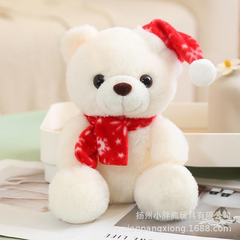 Плюшевая кукла Мишка Пара Шарф Мишка Плюшевая игрушка Кукла Медведь Любви Рождественский Лось Пингвин Серия Старик