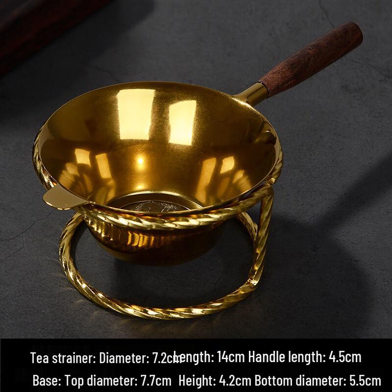 Японский стиль Набор чайных ситечек из нержавеющей стали с деревянной ручкой