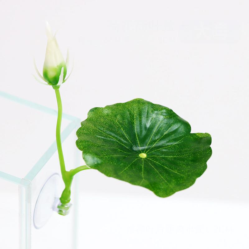 1 Pc Green Leaf Hammock For Betta Fish Stress-Reducing Aquarium-Safe Decor With Suction Cup For Fish Tank Fake Plants Decoration