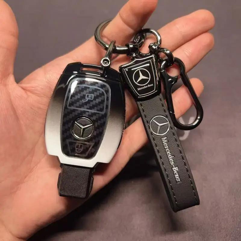 TGM3 Fob Holder for Mercedes Benz A B R G Class GLK GLA GLC GLR W204 W210 W176 W202 W463 Car Remote Key Case Cover