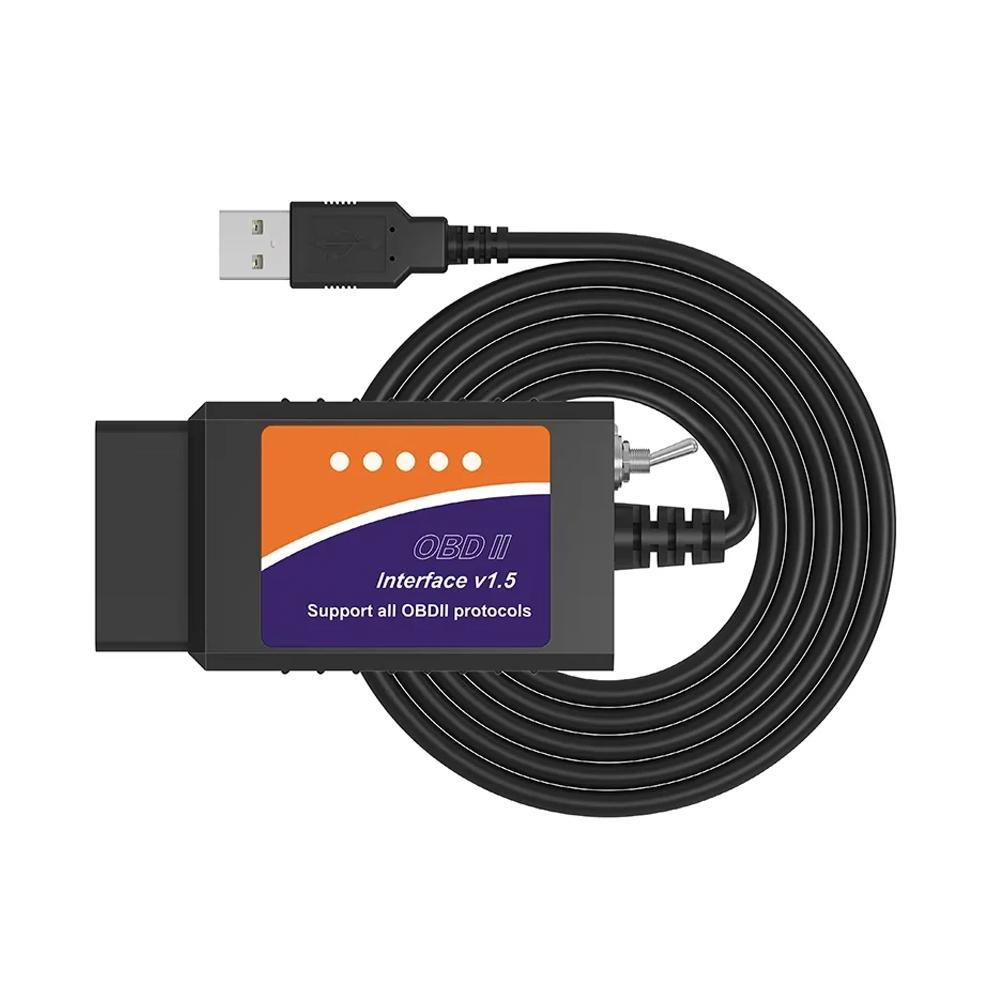 FORscan USB OBD2 ELM327 V1.5 Диагностический Сканер с Переключателем Чип PIC18F25K80 HS/MS CAN Считыватель Кодов Для Ford
