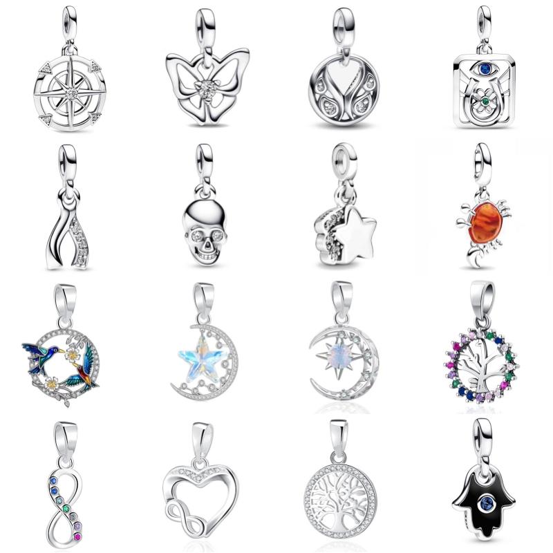 Новый S925 посеребренный Me Series из бисера Love Clover Star Подвеска подходит для оригинального браслета для женщин Diy Jewelry