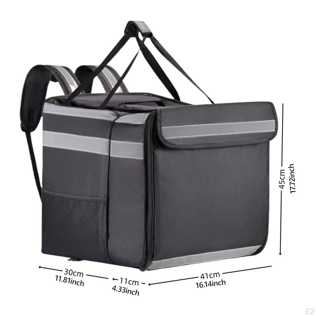 Изолированный рюкзак для доставки пиццы, водонепроницаемые сумки-холодильники, сумка для еды для горячего/холодного