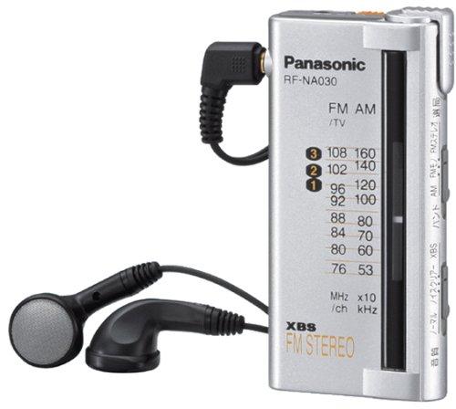 Panasonic RF-NA030-S FM (Wide) Stereo/AM 2-Band Radio (Silver)