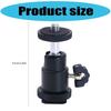 ABS Ball Head Stand for Hot Shoe with 360 Rotation For Most Cameras Tripods LED Video Lights Videography