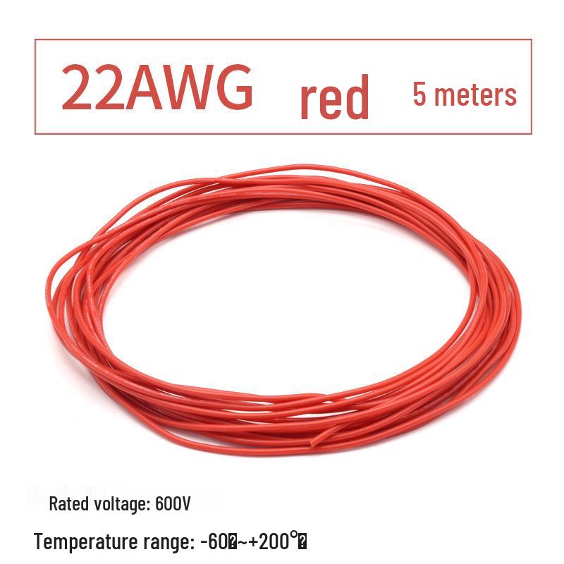 Высокотемпературный силиконовый провод 3135, 10-30 AWG, 600 В, лужёная медная жила для авиамоделей и литиевых батарей.