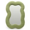 Soft Squiggly Mirror – Large Cloud – Moss Green (33.4x23.5x2.3cm)