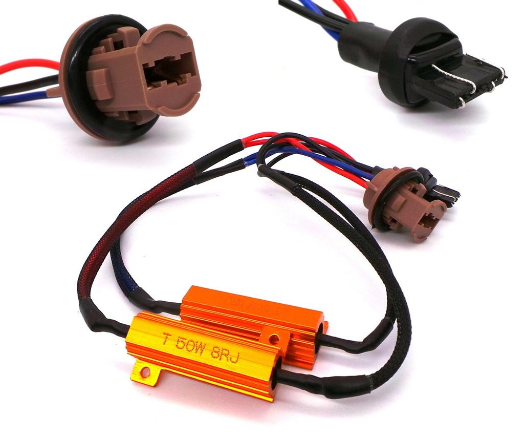 2pcs W21/5W Resistor - CAN Error Decoder 50W 8 Ohm 12V, Off-road