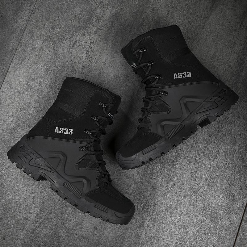 Мужские непромокаемые походные ботинки, прочные уличные ботинки, высокие ботинки в стиле милитари, уличные альпинистские ботинки, ботинки для пустыни, большие размеры