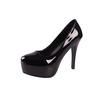 f54Spring Sexy High Heel Platforms Pumps Shoes Woman PU Leather Fetish Peep Toe Slingbacks Stripper Wedding Party Shoe 2024