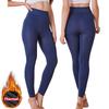 Women's Thermal Fleece Lined Tights, Winter Warm Footed Leggings