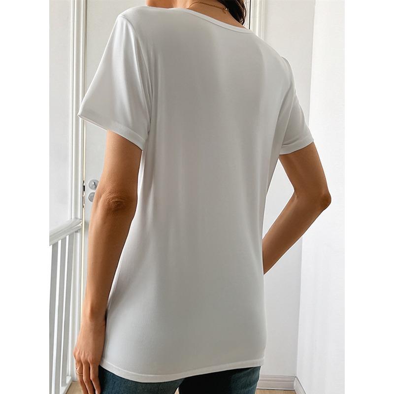 Женская короткорукавка европейского размера с принтом «Художественная любовь и летящая бабочка», модный художественный наряд, топ с круглым вырезом