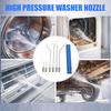 Набор насадок для мойки высокого давления Система быстрого подключения Насадка для чистки Удлинитель из нержавеющей стали для чистки кондиционеров с режимами многократного распыления