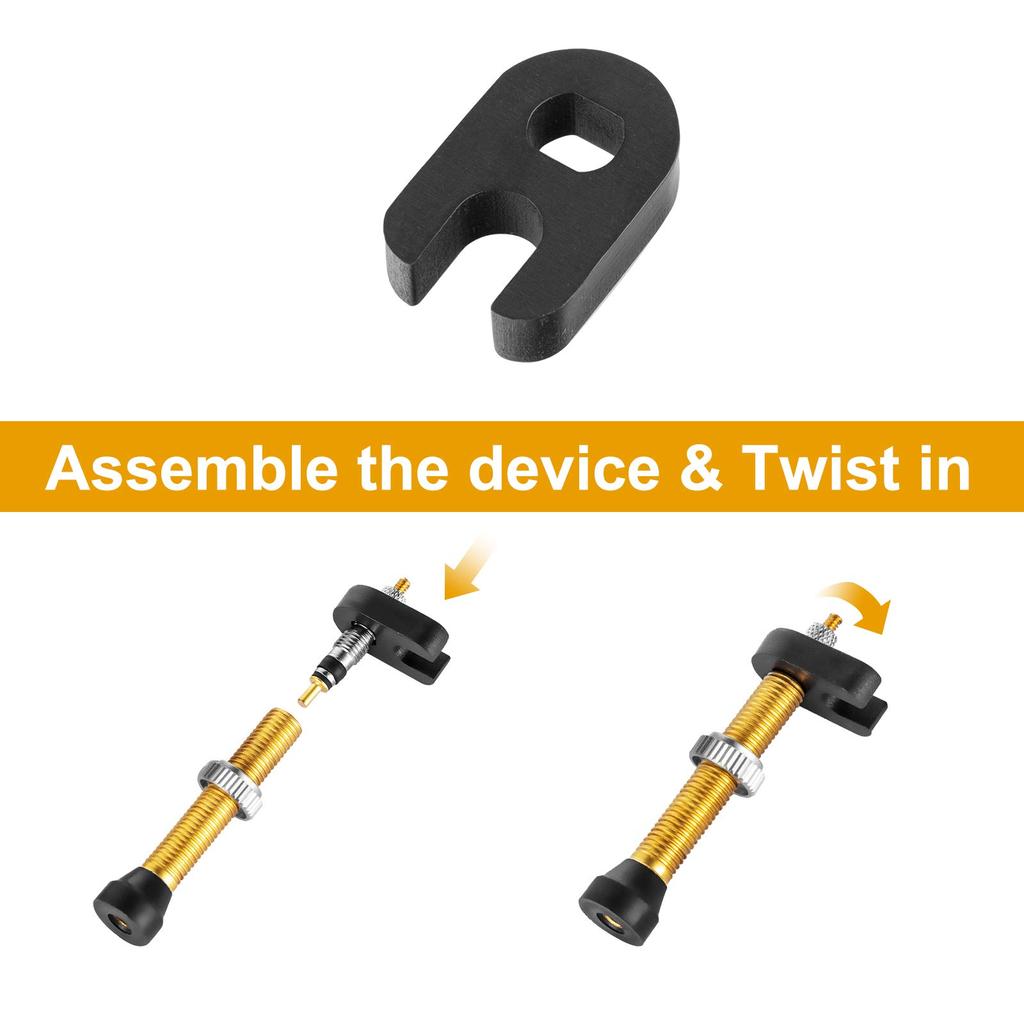 HZJD Инструмент для снятия сердечника клапана Presta, универсальный, для шоссейного велосипеда, для горного велосипеда, ввинчиваемый, простая эксплуатация, 12 предметов