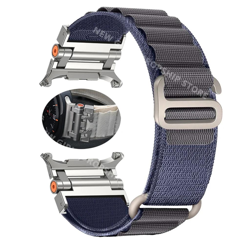 Нейлоновый ремешок Alpine Sports для Samsung Galaxy Watch Ultra 47 мм Без зазоров Ремешок Quick Fit Браслет с изогнутым концом для GALAXY ULTRA 47 мм