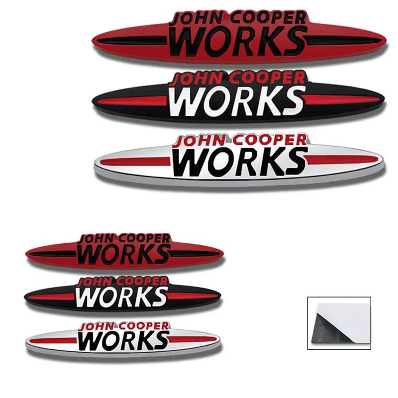 JOHN COOPER WORKS original letter car sticker for MINI JCW modified body front grille logo three-dimensional decorative decal
