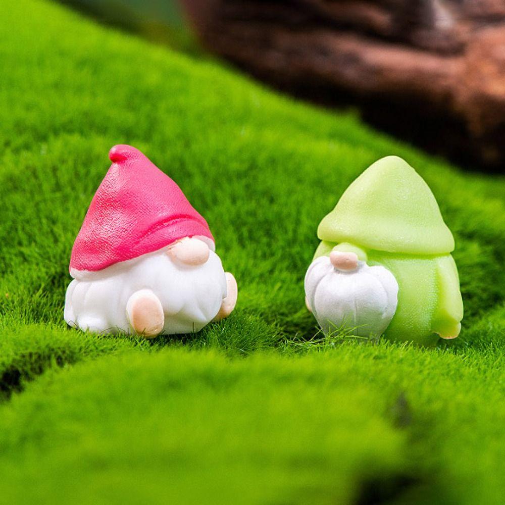 Resin Mini Gnome Figurines Mushroom Pumpkin Desktop Knick-knack Garden Elf  Easter Christmas