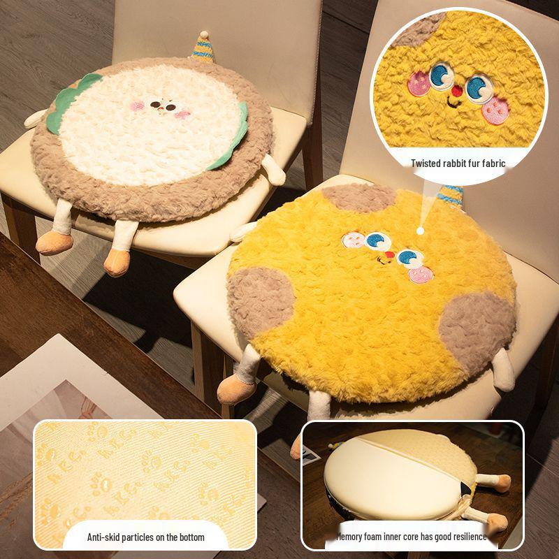 Memory Foam Seat Cushion for Long Sitting - Plush, Soft, and Washable