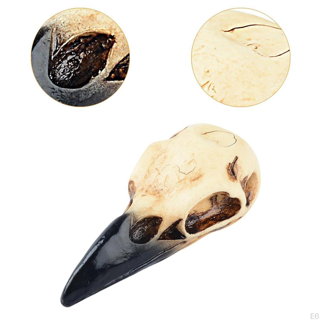 Gothic Raven Skull Necklace for Halloween Home Decor