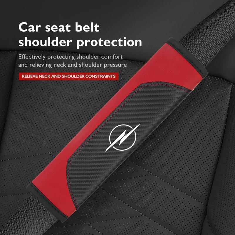 AAAYS1 For Opel Car Seat Belt Cover Shoulder Pad Anti-slip Auto Protection Pad Accessories Insignia Corsa Grandland Antara Zafira Mokka