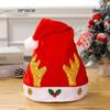 Plush Christmas Hat Polyester Santa Snowman Hat Xmas Cap Xmas Arts Hats  Xmas Gift